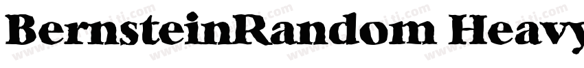 BernsteinRandom Heavy Regular字体转换